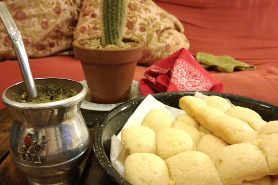 Traditional mate and chipa