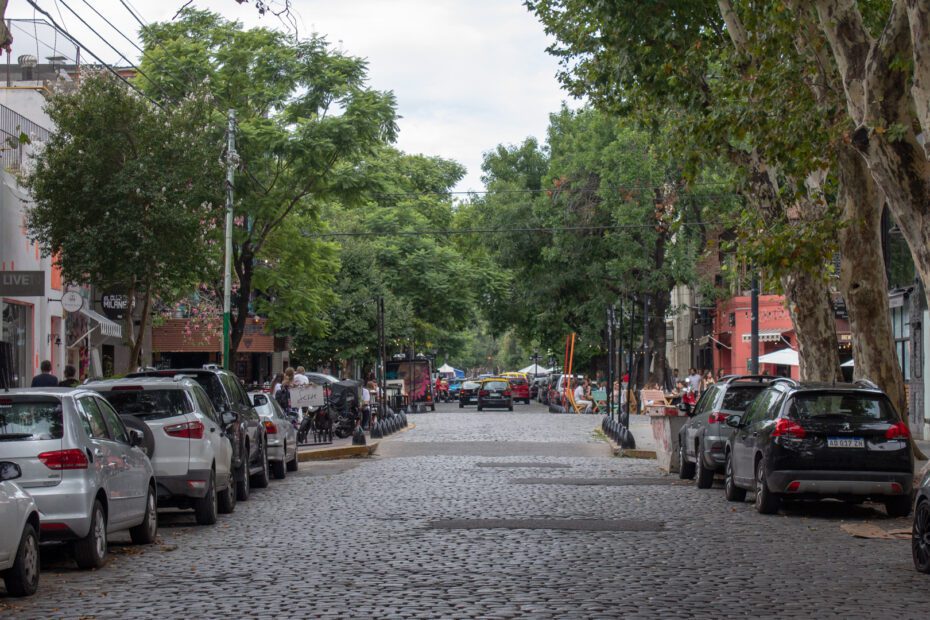 Palermo Coblestone Street in Buenos Aires