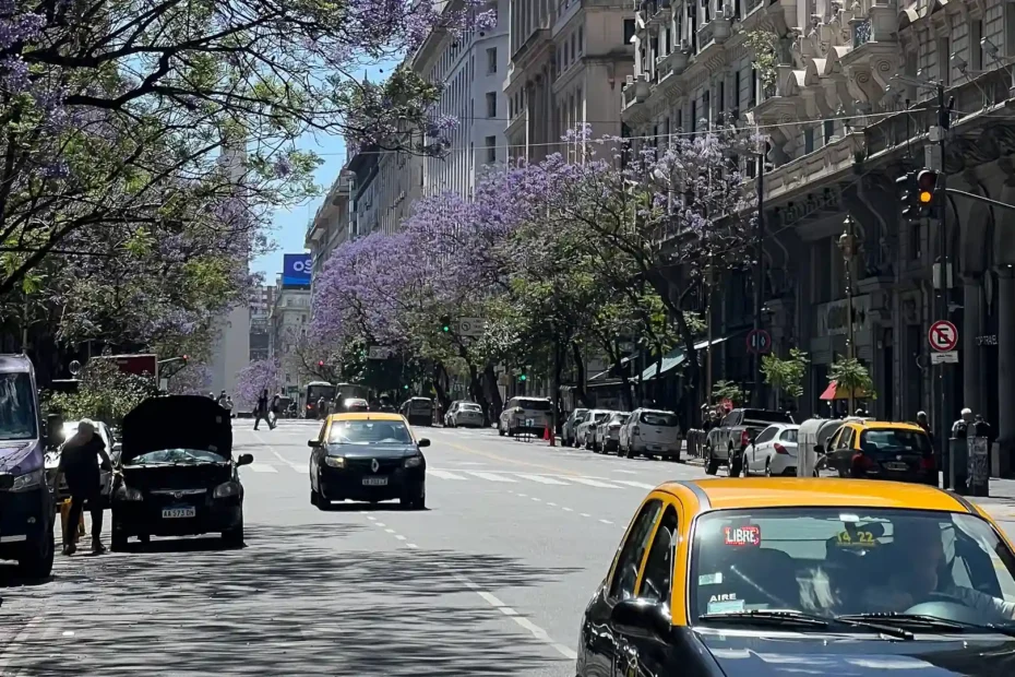 Diagonal Norte en Buenos Aires centro de la ciudad, donde se cambia el dolar blue