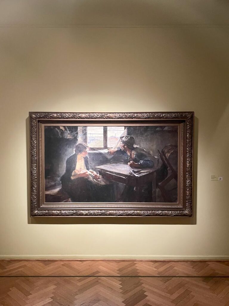 Foto de una pintura en el Museo de Bellas Artes de Buenos Aires