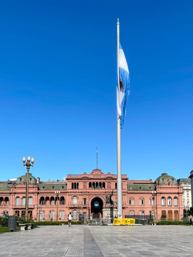 Casa Rosada in Plaza de Mayo