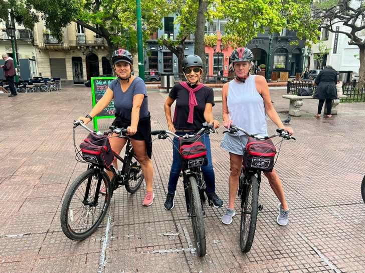 Learning about old San Telmo on a Bike Tour in Buenos Aires