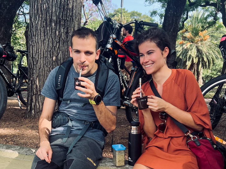 Tasting Mate at Parque Lezama