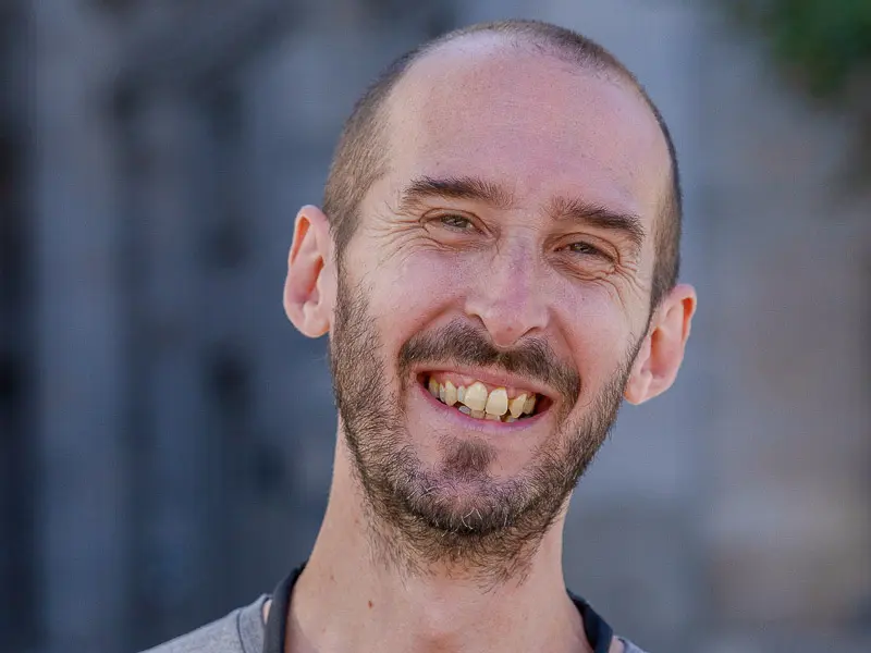 Carlos, un anfitrión local, en un tour en bicicleta por Palermo