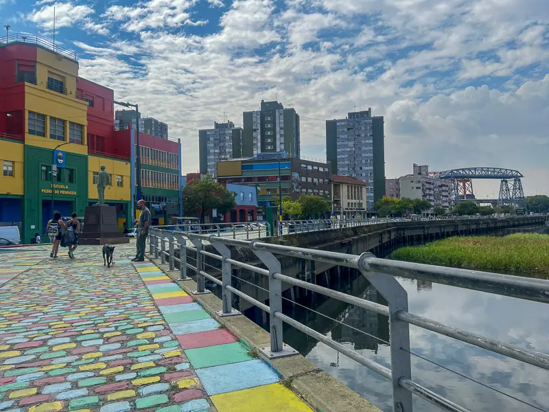 la boca a colorful area we visit in the city tour
