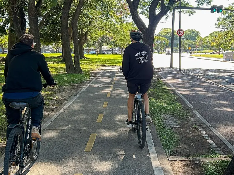 riding bikes in Palermo with a local host
