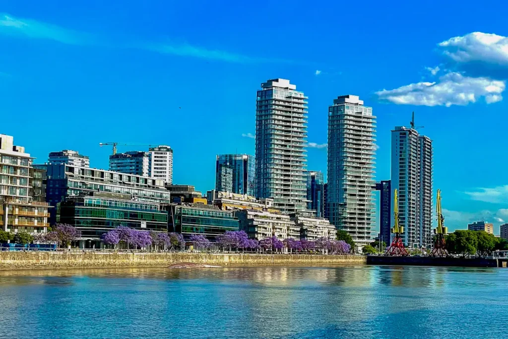 puerto madero buenos aires in a bike tour