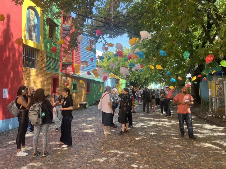 Caminito in la boca a colorful area